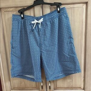Elysian supply company Blue Patterned Men's Swim Shorts sz M